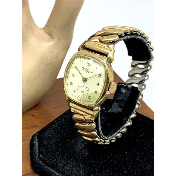 Clifford Valjean Men's Watch Vintage Swiss Hand Wind Gold 27mm FOR REPAIR PARTS - Picture 2 of 13